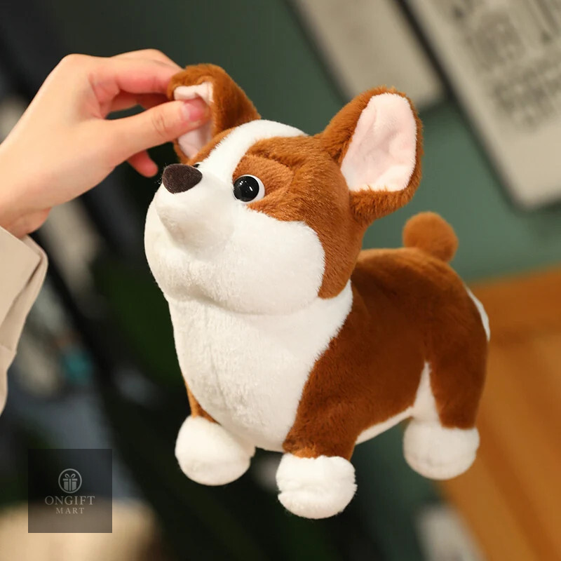 Adorbale Plush Corgi Dog Toy Lovely Gifts for Children Girl