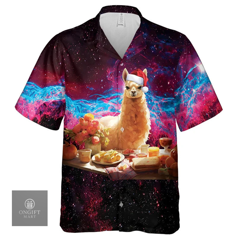 Fashion Hip Hop Alpaca Graphic Shirts For Men