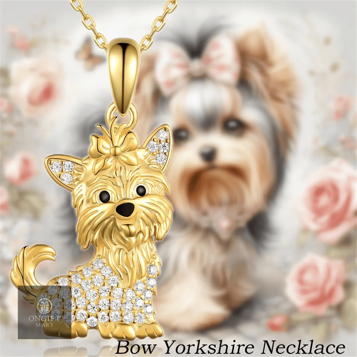 puppy pendant necklace, cute dog necklace, yorkie pendant jewelry, pet lover necklace, animal charm necklace, elegant puppy jewelry, dog lover gift, women’s dog pendant, cute animal necklace, puppy charm accessory