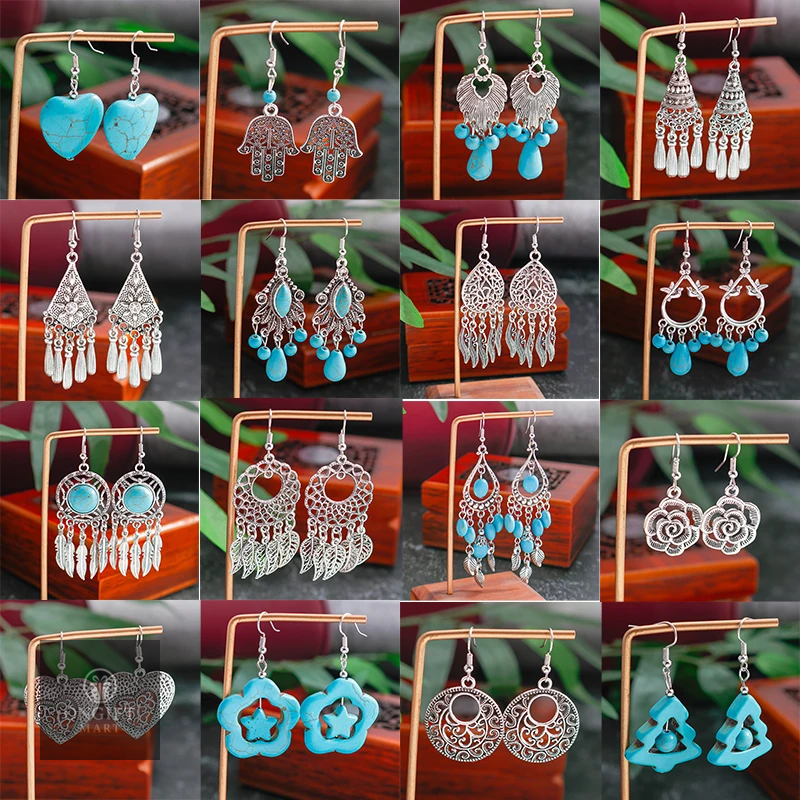 boho earrings, bohemian jewelry, dangle earrings, tassel earrings, turquoise earrings, heart earrings, flower earrings, festival jewelry, summer accessories, statement earrings, women earrings, girl gifts, holiday gift, ethnic earrings, handcrafted earrings, long earrings, chic earrings, trendy earrings, casual earrings, party jewelry, jewelry for women, boho chic, fashion earrings, unique earrings, gift for her