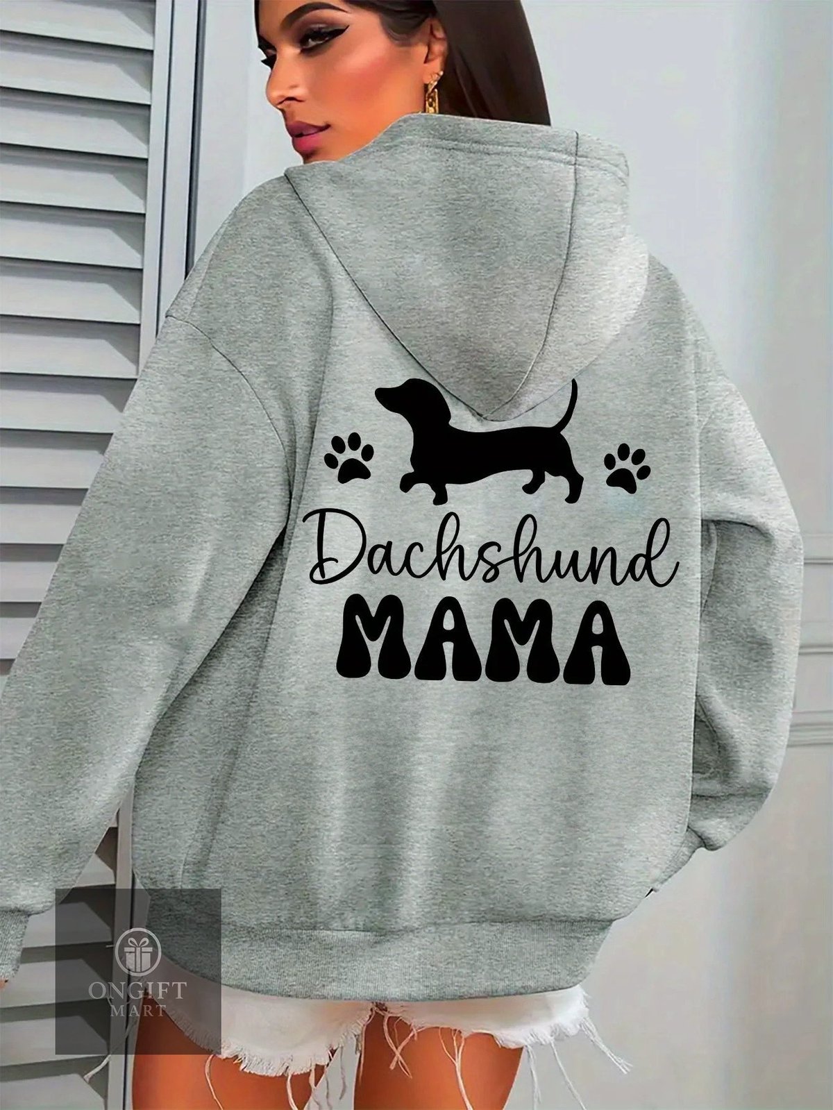 Dachshund hoodie, dog print sweatshirt, funny dog hoodie, women’s hoodie, Harajuku fashion, autumn hoodie, long sleeve pullover, cute dog clothing, cozy hoodie, mama dog sweatshirt, casual hoodie, soft hoodie, warm hoodie, female hoodie, streetwear hoodie, pet lover gift, casual fashion, graphic hoodie, dog lover hoodie, comfy autumn hoodie