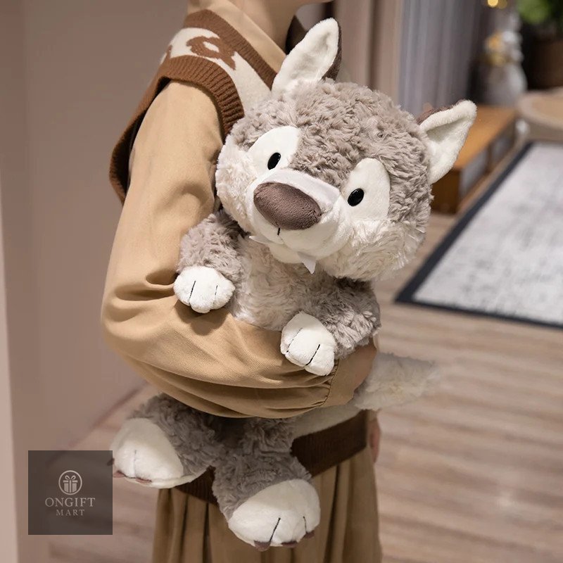 Bring smiles with this 25–50CM Cute Cartoon Wolf Plush Toy! Soft, cuddly, and adorable, it’s perfect for boys’ birthdays, Children’s Day, Christmas gifts, and cute bedroom decorations. A lovely surprise for every plushie lover!