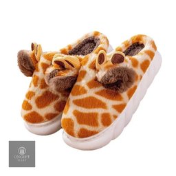 Stay cozy this winter with cute giraffe cartoon home slippers for men and women. Featuring thick soles, a warm design, and non-slip bottoms, these comfy indoor shoes are perfect for relaxing at home or gifting to someone special.