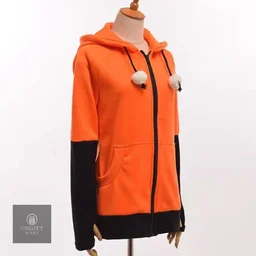 Get cozy with this cute Fox Ear Cosplay Hoodie! Featuring an adorable animal-inspired design in orange and green, this unisex sweatshirt is perfect for cosplay, carnival parties, casual wear, and fox lovers. A fun and unique gift idea!