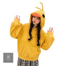 Brighten your wardrobe with this cute Kawaii Duck Hoodie! Featuring a playful yellow design, long sleeves, and Korean soft-girl style, it's perfect for casual outings, cozy days, and cute everyday outfits. A lovely gift for fashion lovers!