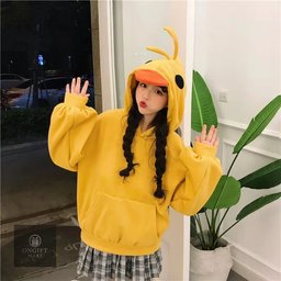 Brighten your wardrobe with this cute Kawaii Duck Hoodie! Featuring a playful yellow design, long sleeves, and Korean soft-girl style, it's perfect for casual outings, cozy days, and cute everyday outfits. A lovely gift for fashion lovers!