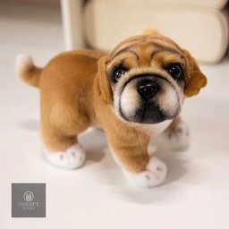 Meet your new cuddly companion! This realistic Poodle and Pug puppy plush toy is soft, fluffy, and adorable. Perfect for room decor, children's birthday gifts, and dog lovers of all ages.