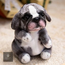 Meet your new cuddly companion! This realistic Poodle and Pug puppy plush toy is soft, fluffy, and adorable. Perfect for room decor, children's birthday gifts, and dog lovers of all ages.