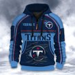 Tennessee Titans DMHT2617 3D Half-zip Hoodie