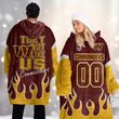 Washington Commanders DMOD0032 Blanket Hoodie