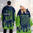 Seattle Seahawks DMOD0029 Blanket Hoodie