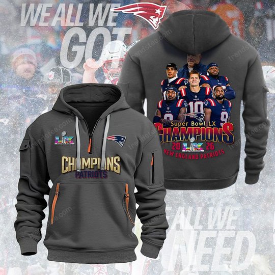 New England Patriots DMHT3794 Zip Hoodie Multicolor