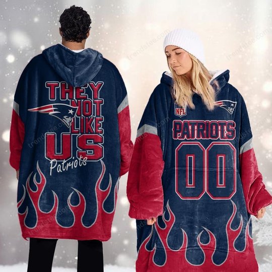 New England Patriots DMOD0022 Blanket Hoodie