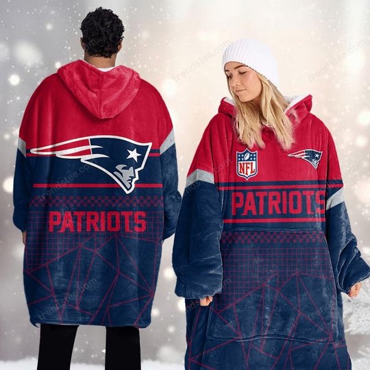 New England Patriots DMOD0055 Blanket Hoodie