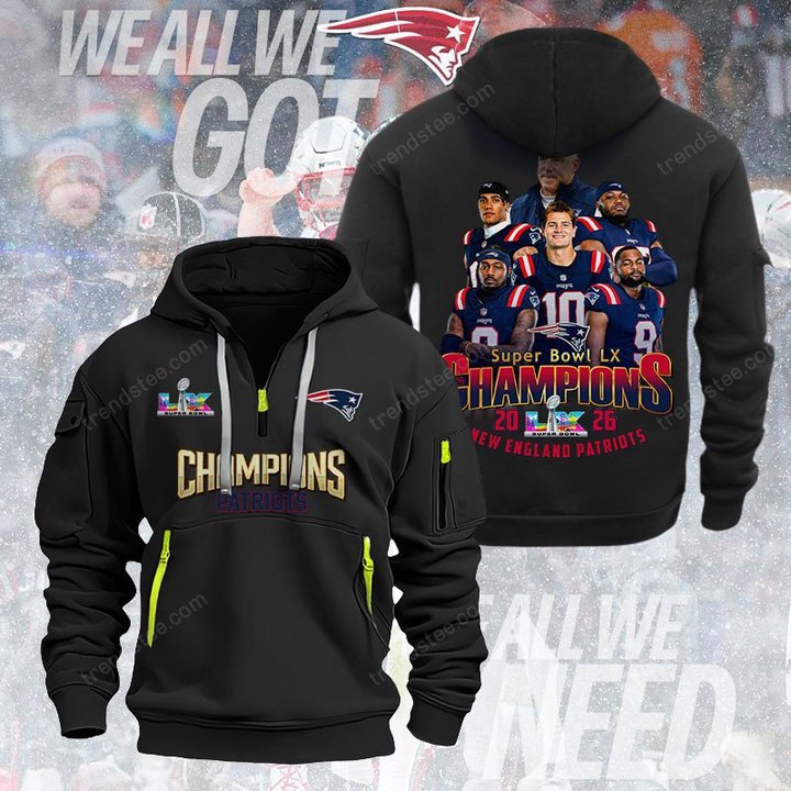 New England Patriots DMHT3794 Zip Hoodie Multicolor