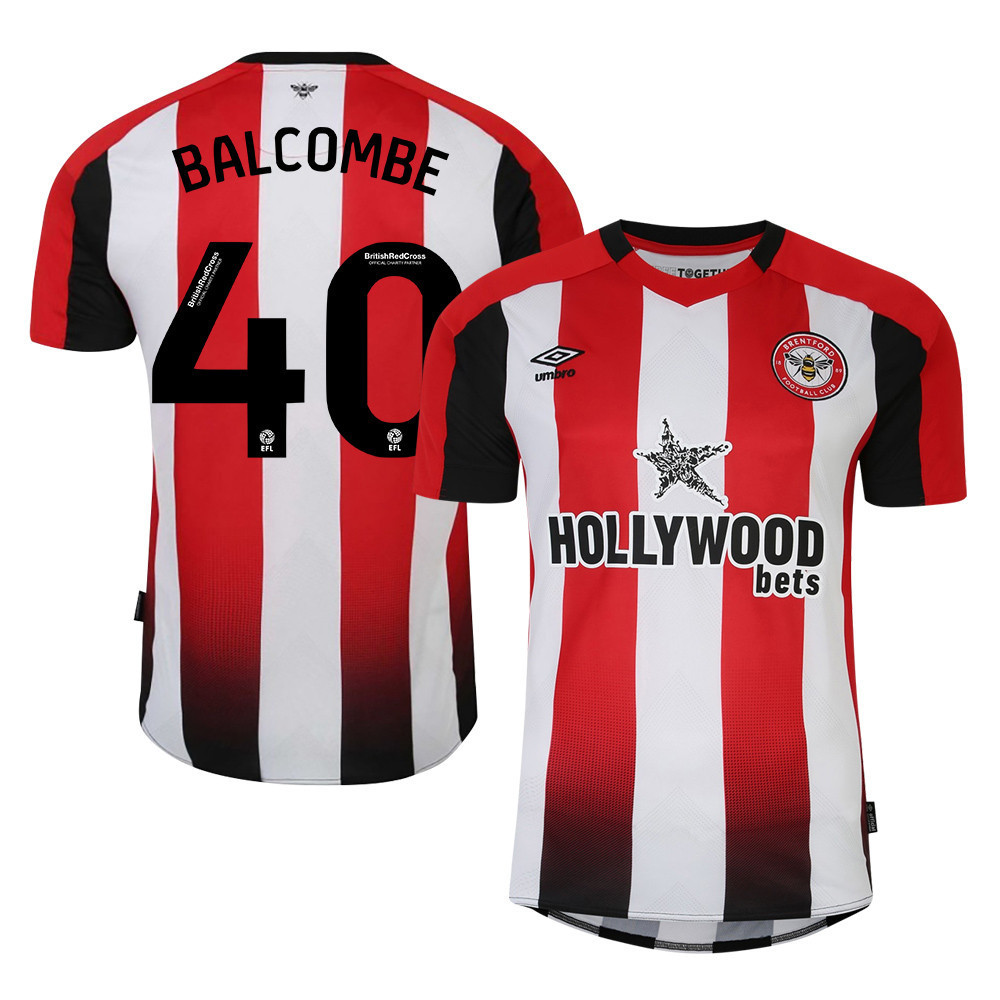 Ellery Balcombe 40 Brentford FC 2023-24 EFL Home Men Jersey - Red ...