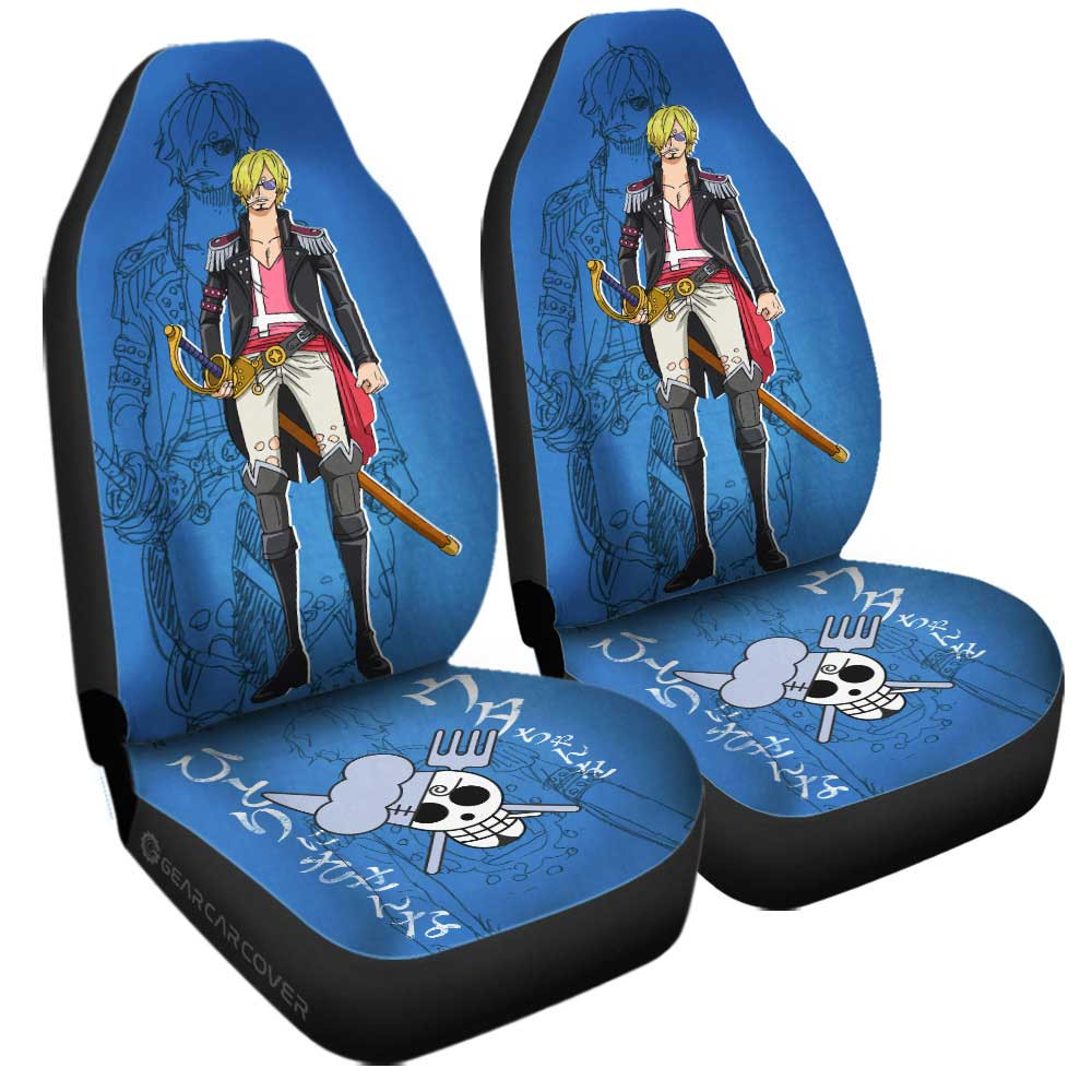 Sanji Film Red Car Seat Covers Custom One Piece Anime Car Accessories ...
