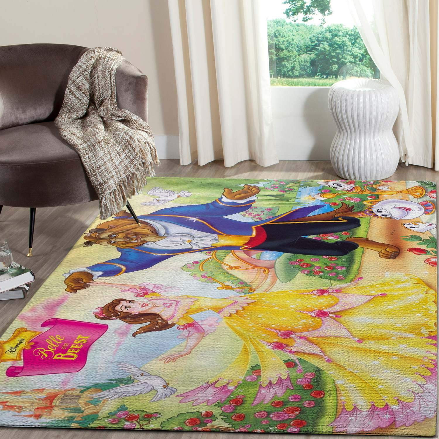 Beauty And The Beast Disney Princess Area Rug - Capeexercise