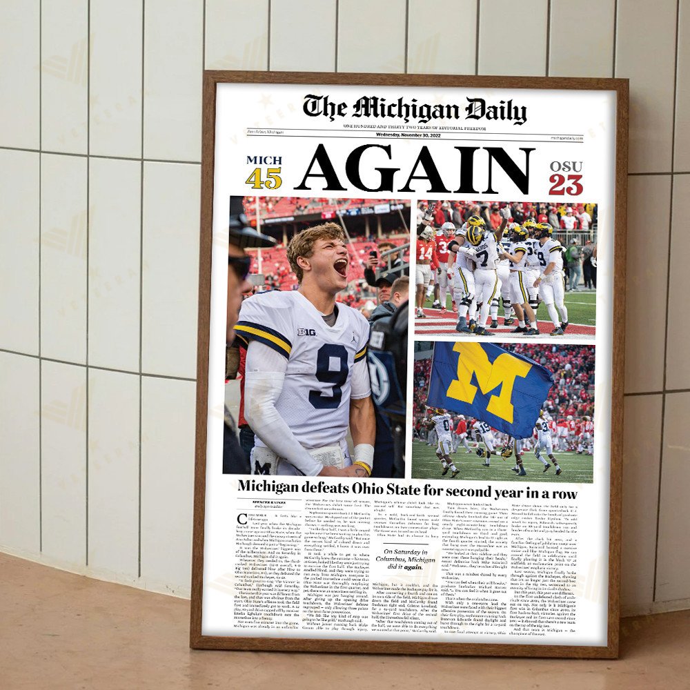 Go For Three Deja Vu Michigan Wolverines Defeat Ohio States 2022 Repeat November 30 ...