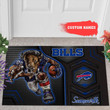 Personalized Buffalo Bills Mascot All Over Print 3D Doormats - Black-TPH