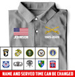 Personalized us cavalry Custom Name & Time Polo Shirt XTKH7707
