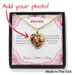 Anchored in Faith Mother's Day Personalized Photo Heart Necklace