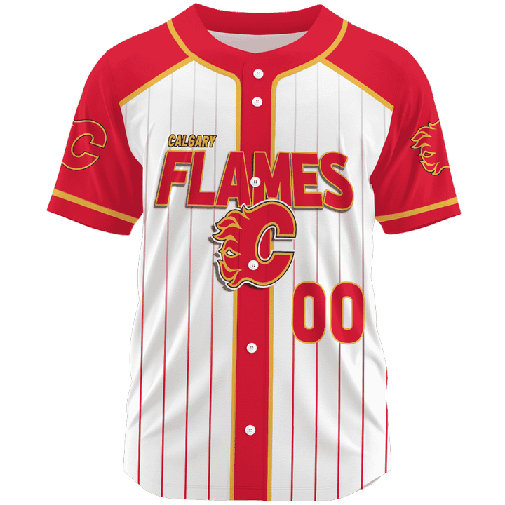 Calgary Flames Baseball Jerseys NHL 2024 Personalized