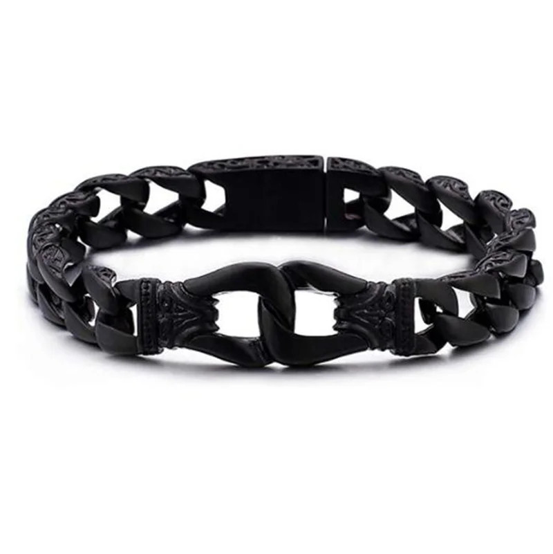Stainless Steel Vintage Charm Bracelet For Bikers