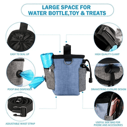 Outdoor Dog Trainings Bag Durable 8 Colors Treat Bag Dog Walking Snack Pouch Detachable Puppy Train Snack Reward Waist Bag