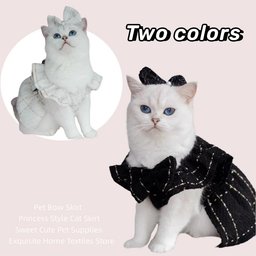 Cat Skirt Elegant Pet Skirt Puppy Princess Dress Pet Bow Skirt Princess Style Dog Skirt Sweet Comfy Cute Pet Supplies
