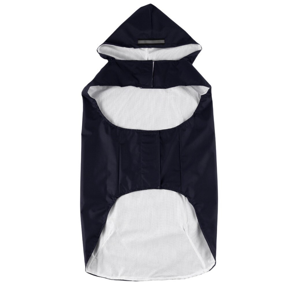 Dog Raincoat Waterproof Hoodie Jacket Rain Poncho Pet Rainwear Clothes With Reflective Stripe Outdoor Dogs Raincoat Accessories