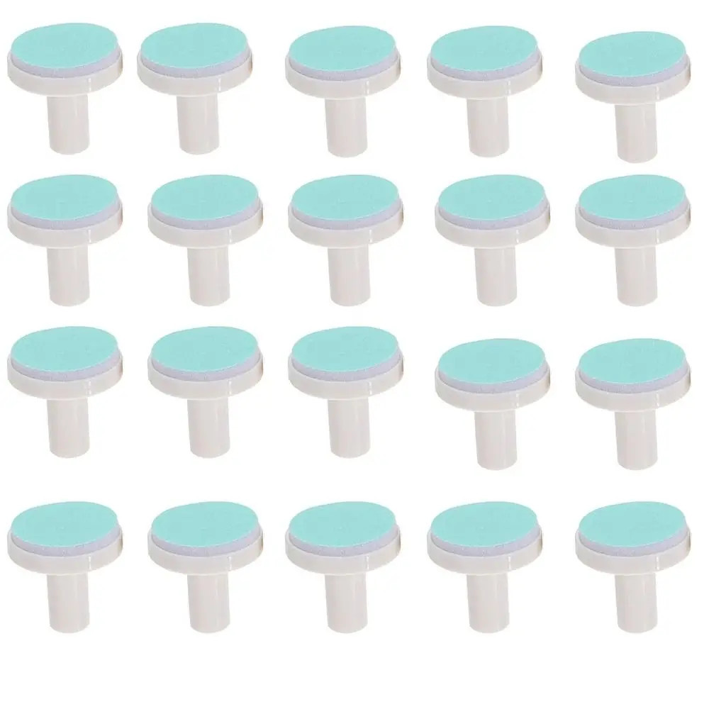 20pcs Nail Baby File Pads Trimmer Replacement Grinding Head Pad Electric Clippers Heads Disc Sandpaper Infantnewborn Polish Toe