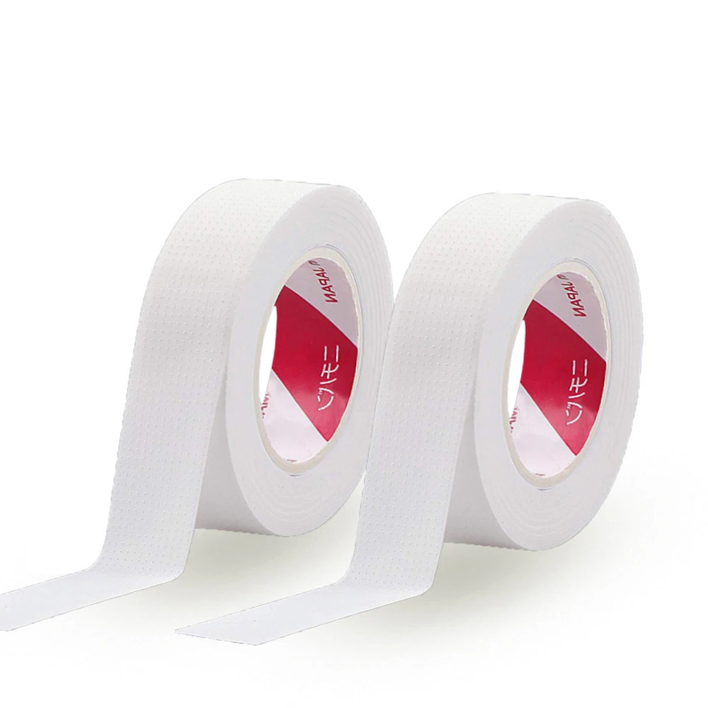 2/3 Rolls Japanese Insulating Tape For Eyelash Extension Lint Free Under Eye Pads Breathable Non-woven Tape Paper Eyelash Patch