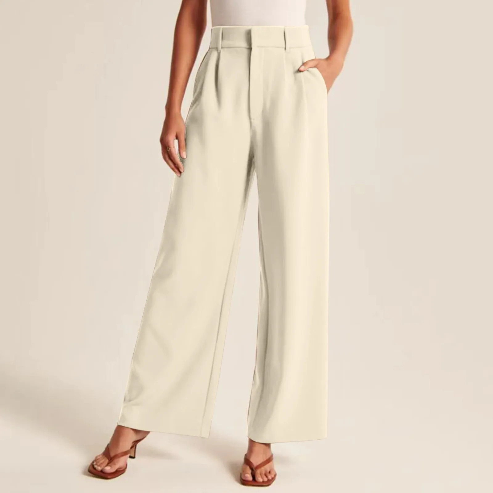 Wide-leg Tailored Pants