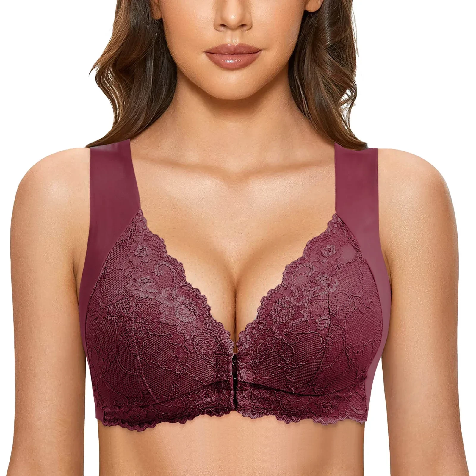 Hot Sale 50% Off Bra For Women Front Closure 5d Beauty Back Sports Comfy Bra