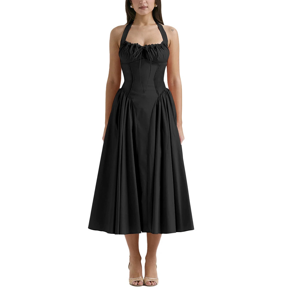 Fashion Halter Necklace Dress