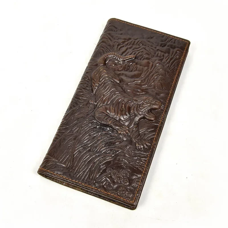 Men’s Vintage Genuine Leather Long Wallet
