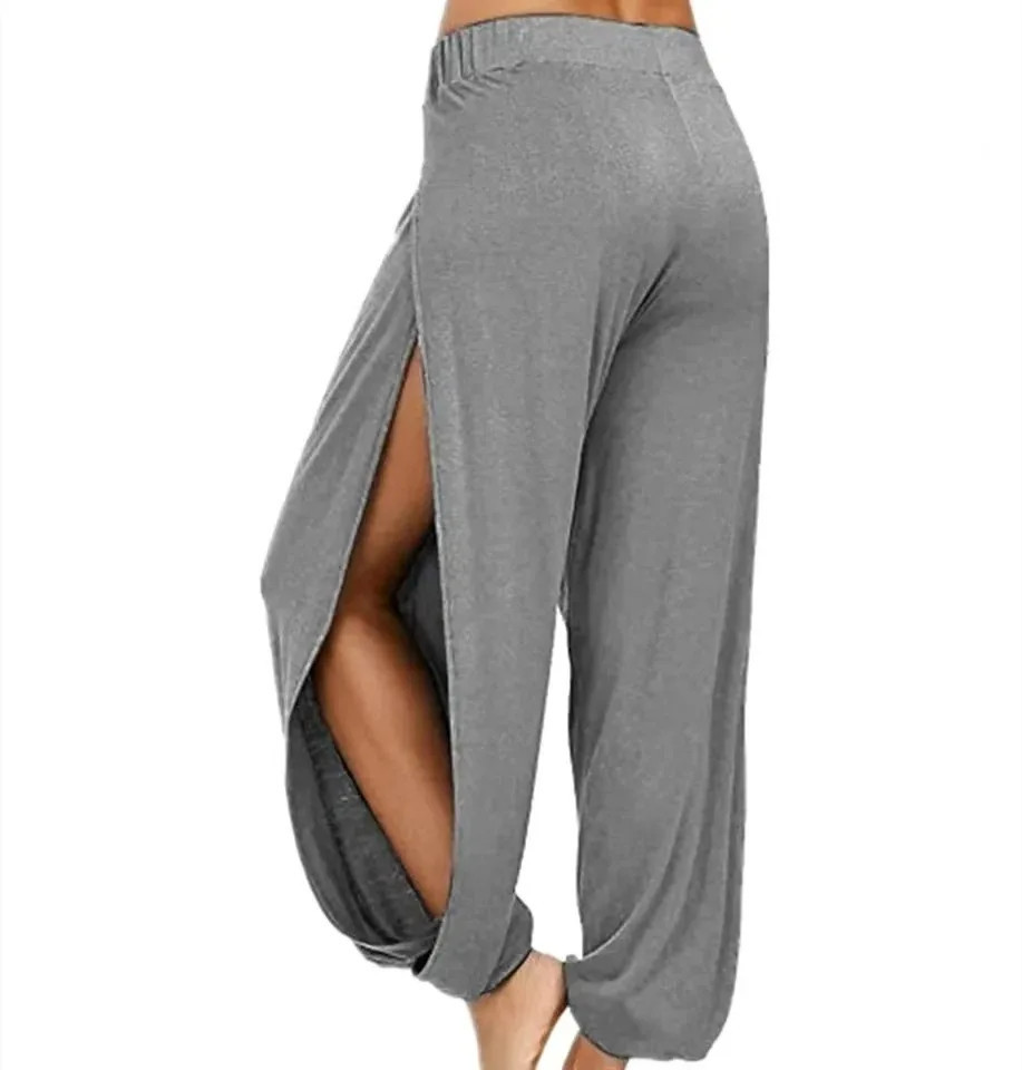 High Waisted Side Pocket Cut Out Cool Touch Casual Joggers-upf50+