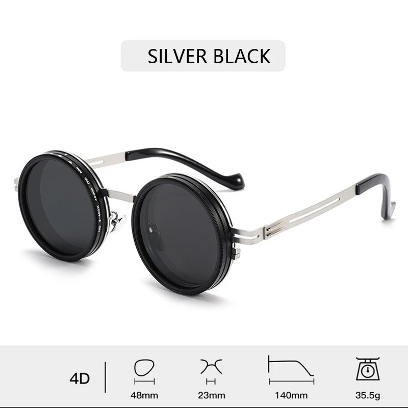 Solévre New Adjustable Polarized Sunglasses 1-9 For Men And Women, Round Nd Filter