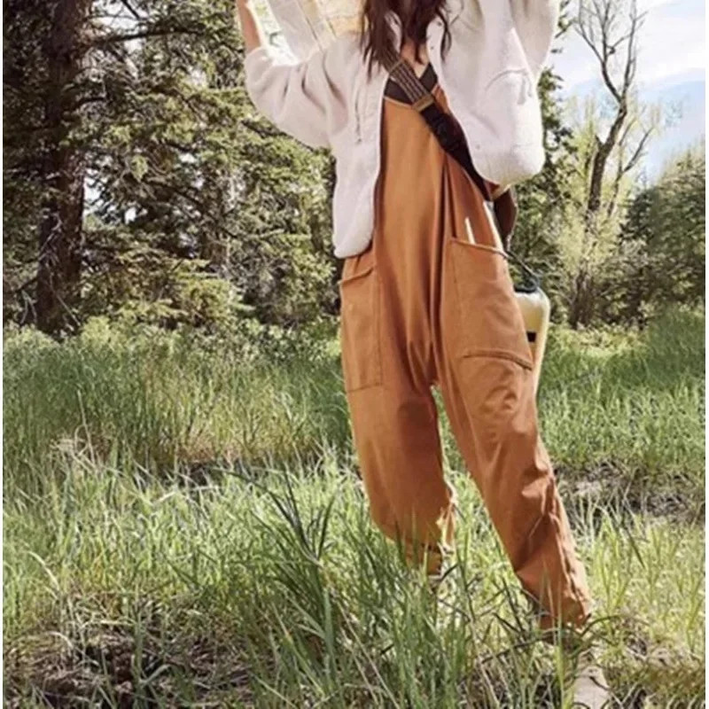 Last Day 49% Off - Wide Leg Jumpsuit With Pockets (Buy 2 Free Shipping)