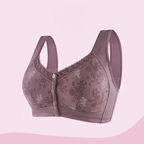 Glamorette 🔥 Last Day Sale 80% 🔥 Cotton Front Closure Bra