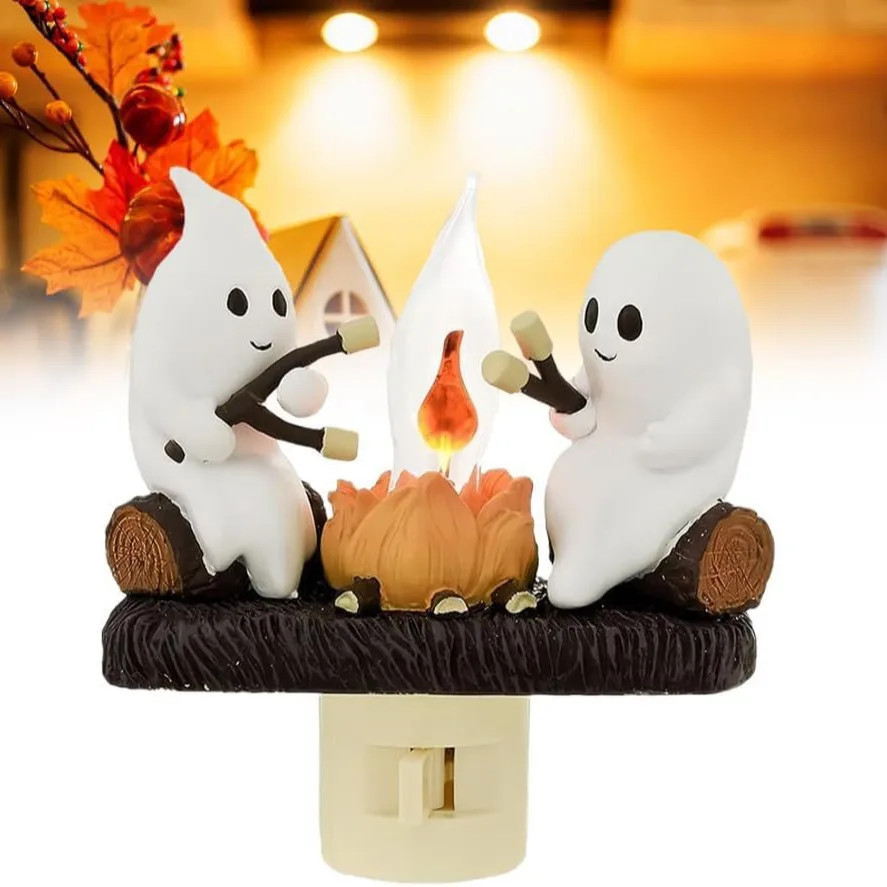 2025 Ghost Campfire Flickering Nightlight✨🔥👻