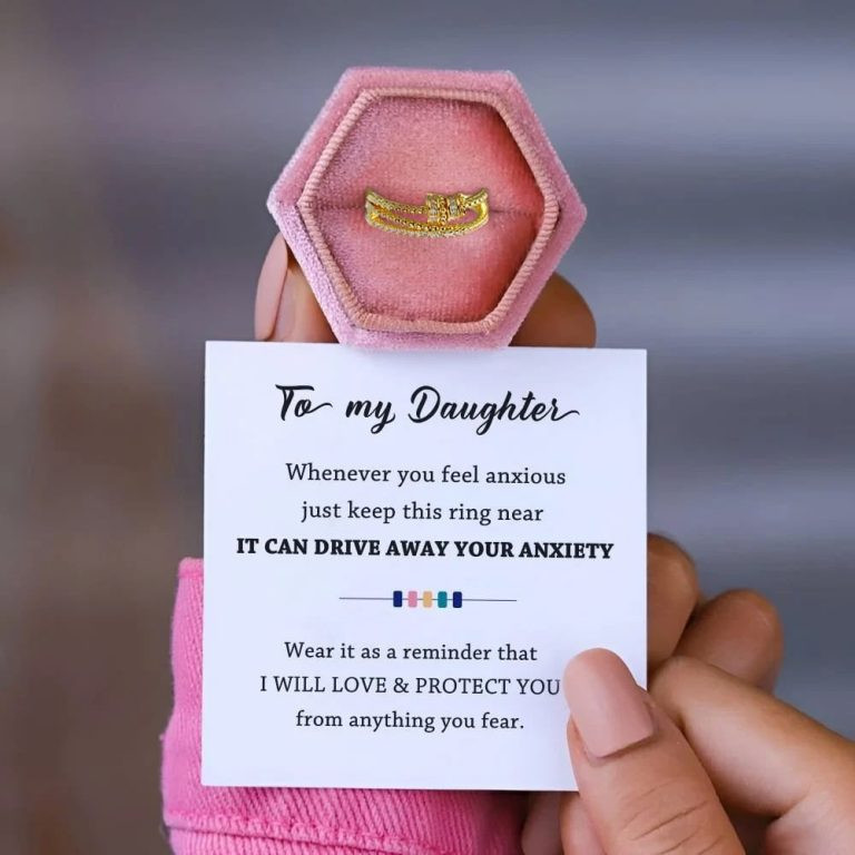 For Daughter – Drive Away Your Anxiety Fidget Ring -925 Sterling Silver💕 – Depictoanw