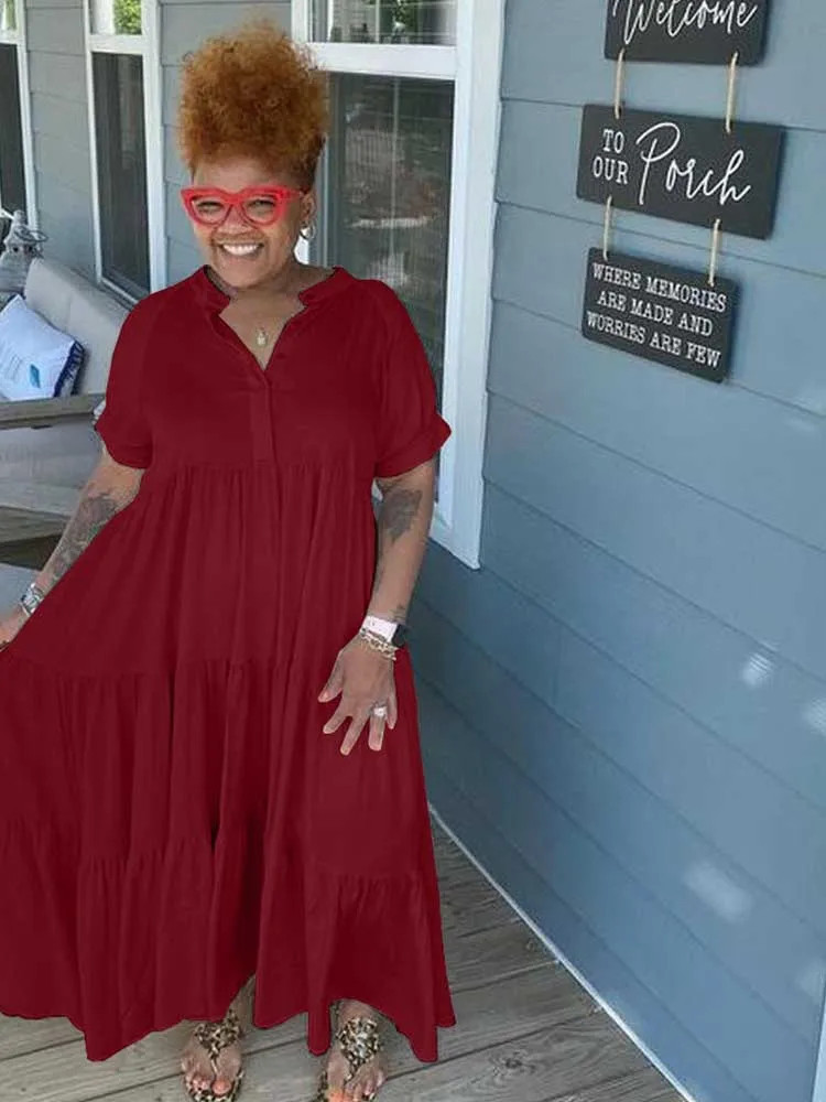 Tiered Midi Dress