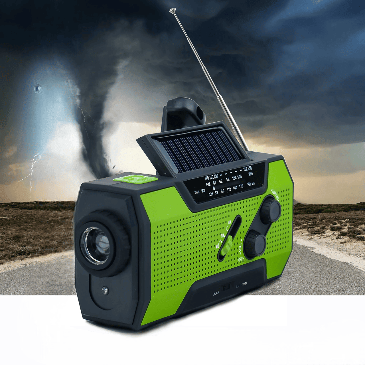 Brightmate Emergency Solar Hand Crank Portable Radio