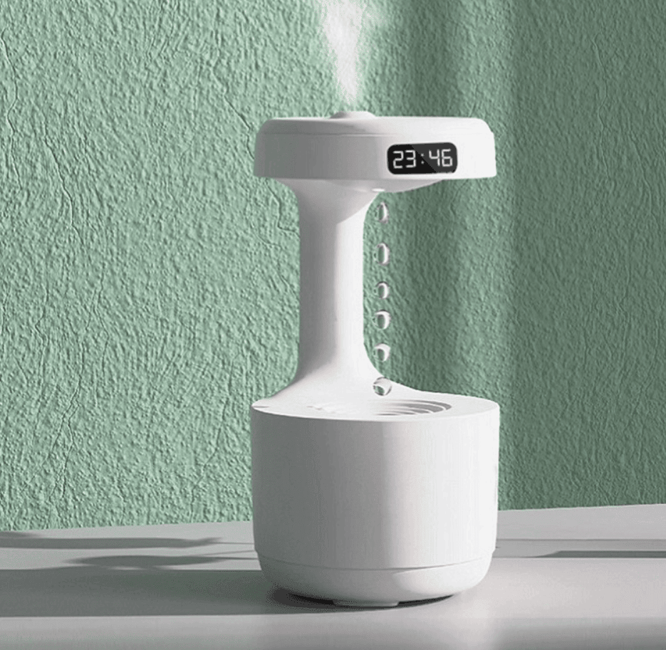 Anti-gravity™ Humidifier With Clock Water Drop