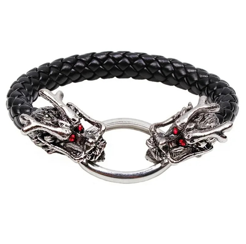 Cross Luxury Multicolor Design Leather Bracelet - Dakell