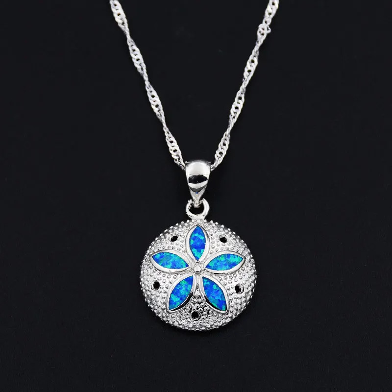 Opal Palm Tree Necklace