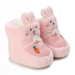 Winter New Cute Cartoon Baby Booties Boy Girl Boots Cotton Soft-sole Non-slip Warm Toddler First Walkers Infant Crib Shoes