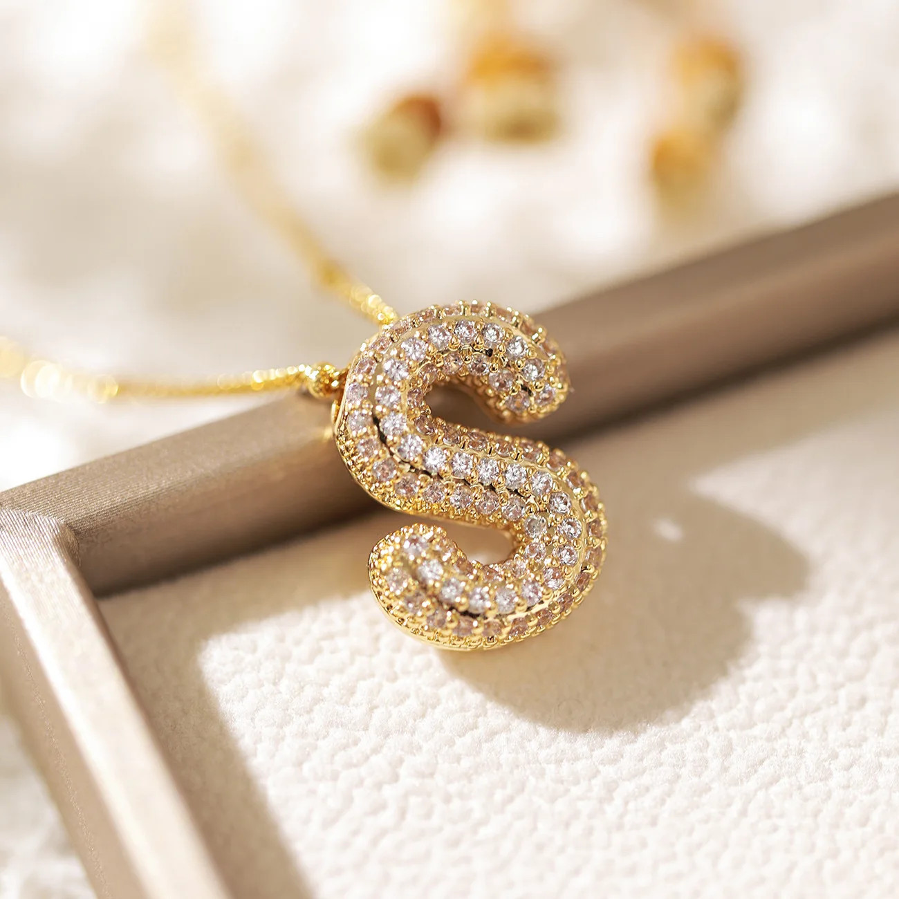 Bella & Co® Initial Bubble Necklace
